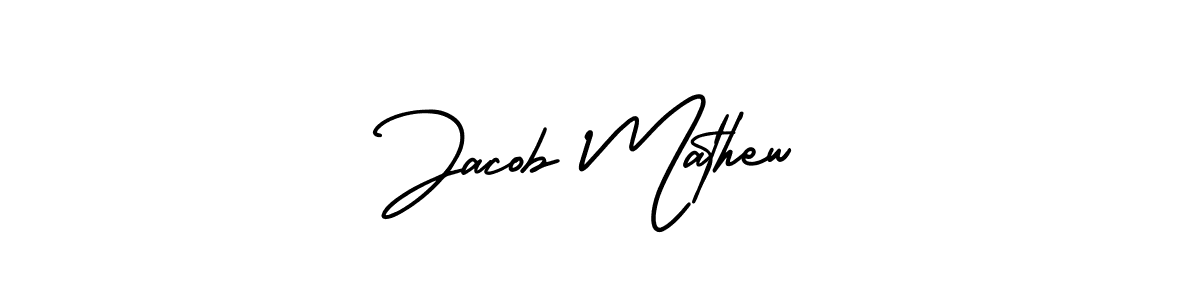 How to make Jacob Mathew signature? AmerikaSignatureDemo-Regular is a professional autograph style. Create handwritten signature for Jacob Mathew name. Jacob Mathew signature style 3 images and pictures png