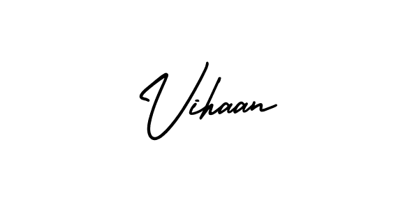 AmerikaSignatureDemo-Regular is a professional signature style that is perfect for those who want to add a touch of class to their signature. It is also a great choice for those who want to make their signature more unique. Get Vihaan name to fancy signature for free. Vihaan signature style 3 images and pictures png