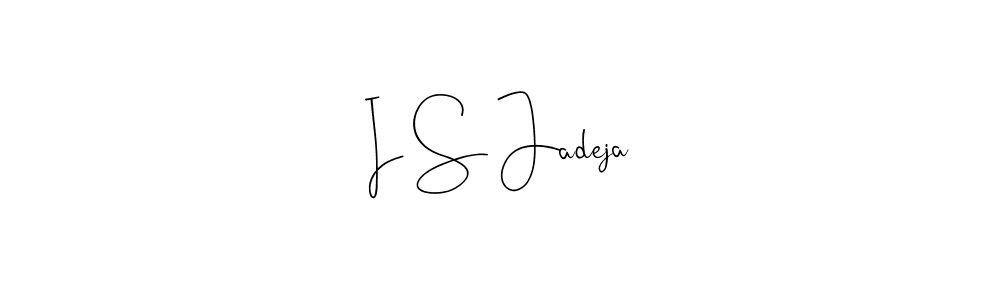 The best way (Andilay-7BmLP) to make a short signature is to pick only two or three words in your name. The name I S Jadeja include a total of six letters. For converting this name. I S Jadeja signature style 4 images and pictures png