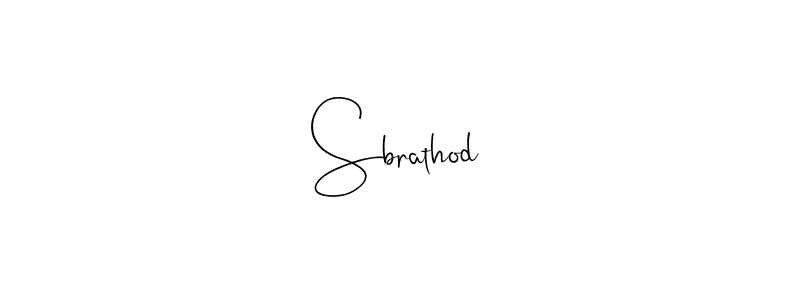 Create a beautiful signature design for name Sbrathod. With this signature (Andilay-7BmLP) fonts, you can make a handwritten signature for free. Sbrathod signature style 4 images and pictures png