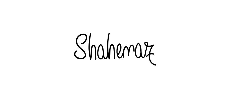 Make a beautiful signature design for name Shahenaz. With this signature (Angelique-Rose-font-FFP) style, you can create a handwritten signature for free. Shahenaz signature style 5 images and pictures png