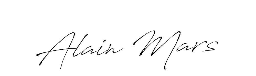 How to make Alain Mars name signature. Use Antro_Vectra style for creating short signs online. This is the latest handwritten sign. Alain Mars signature style 6 images and pictures png