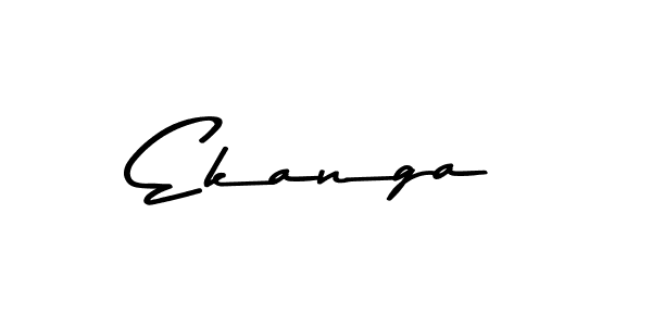 How to make Ekanga name signature. Use Asem Kandis PERSONAL USE style for creating short signs online. This is the latest handwritten sign. Ekanga signature style 9 images and pictures png