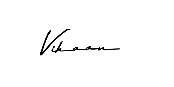 Create a beautiful signature design for name Vihaan. With this signature (Asem Kandis PERSONAL USE) fonts, you can make a handwritten signature for free. Vihaan signature style 9 images and pictures png