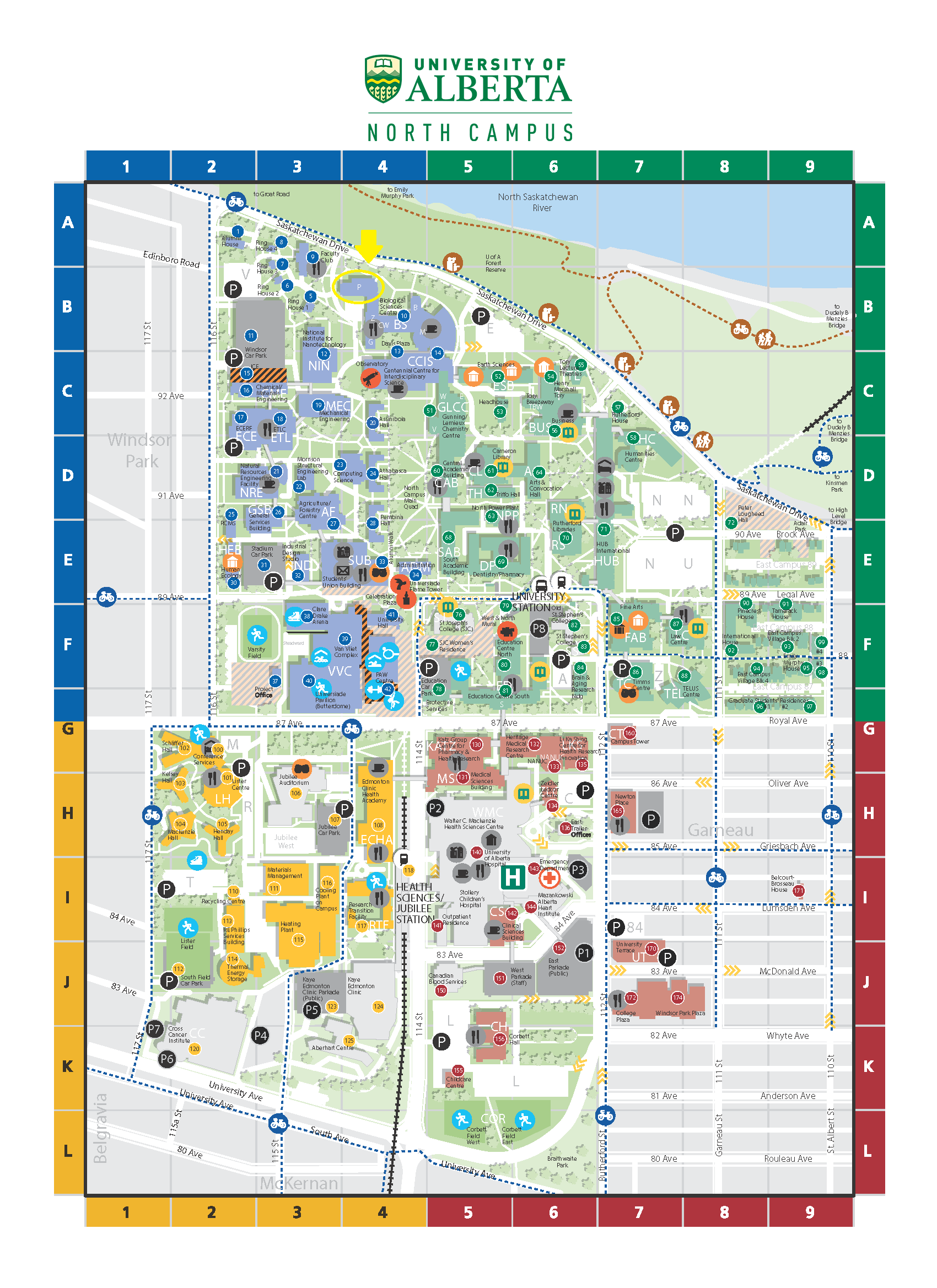 University Of Alberta Campus Map University Of Toronto Campus Map Bon ...