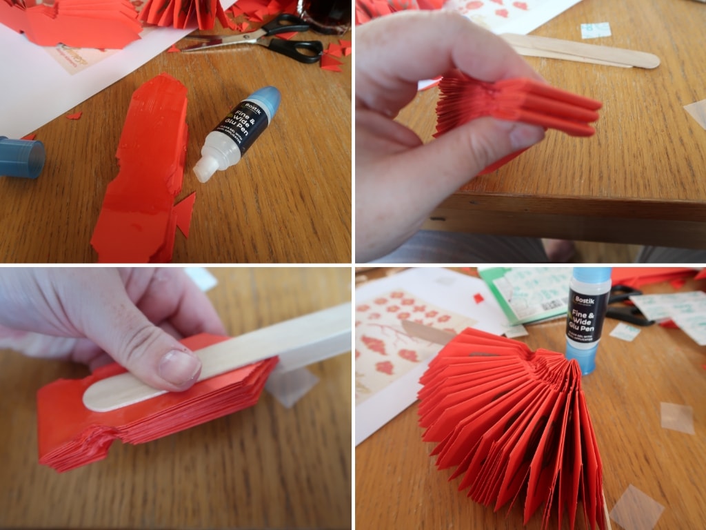 Constructing the chinese fan craft shape