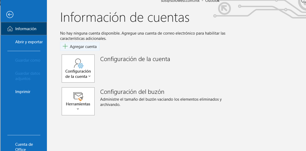 Configurar Outlook Office 365 - Blog sobre Hosting y Dominios 