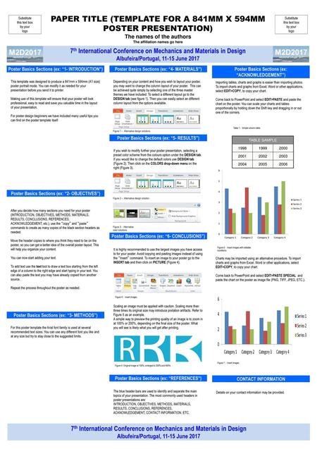 PAPER TITLE (TEMPLATE FOR A 841MM X 594MM POSTER PRESENTATION)