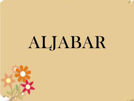 ALJABAR.