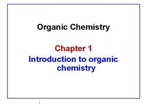 Importance of organic chemistry