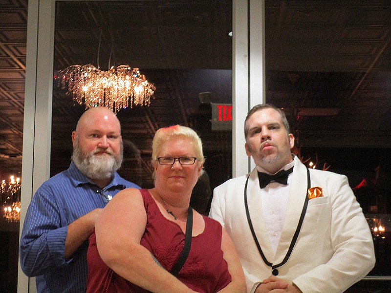 Us with Buddy the Bouncer.