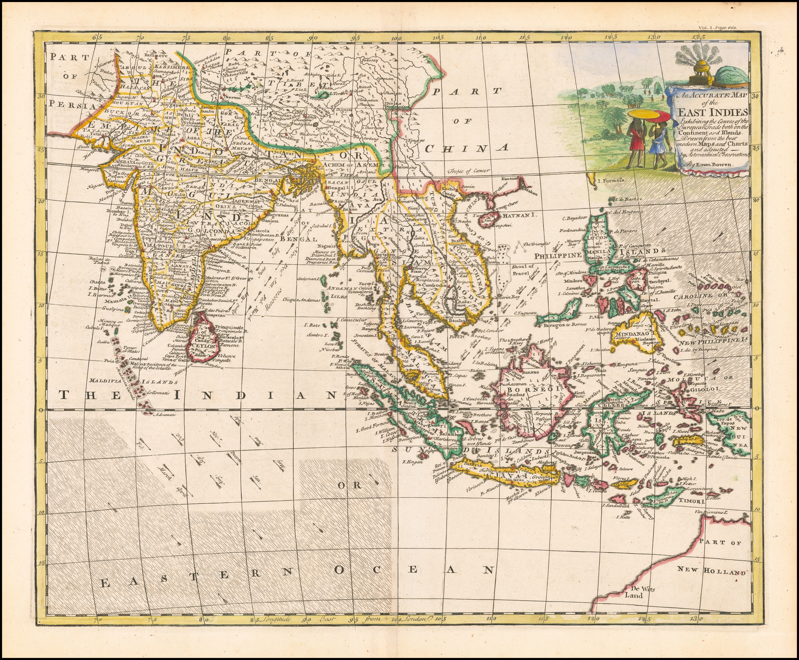 An Accurate Map of the East Indies Exhibiting the Course of the ...