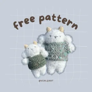 FREE Fuzzy Lamb Pattern (without sweater pattern)