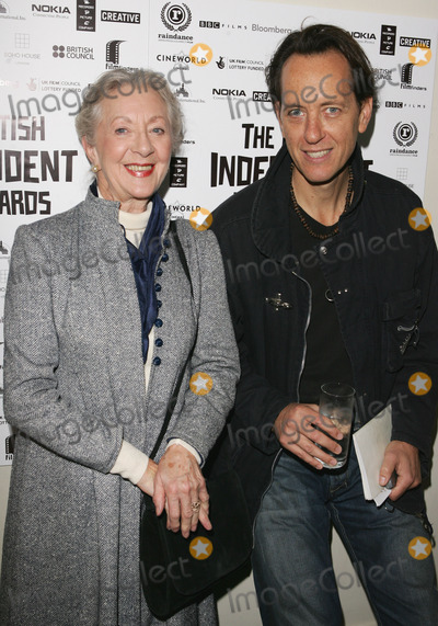 Thelma Barlow Photo - London UK Thelma Barlow from Coronation Street with Richard E Grant  at a photocall to announce the nominees for  the British Independent Film Awards in November 2005 at the Bar 1920 Soho House in London  Barlow has been nominated for her role in Mrs Henderson Presents whilst Grant has been nominated as director for his film Wah-Wah  25th October 2005 Keith MayhewLandmark Media