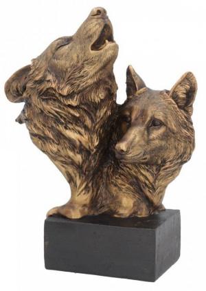 Photo of Wolf Bust Bronze Finish