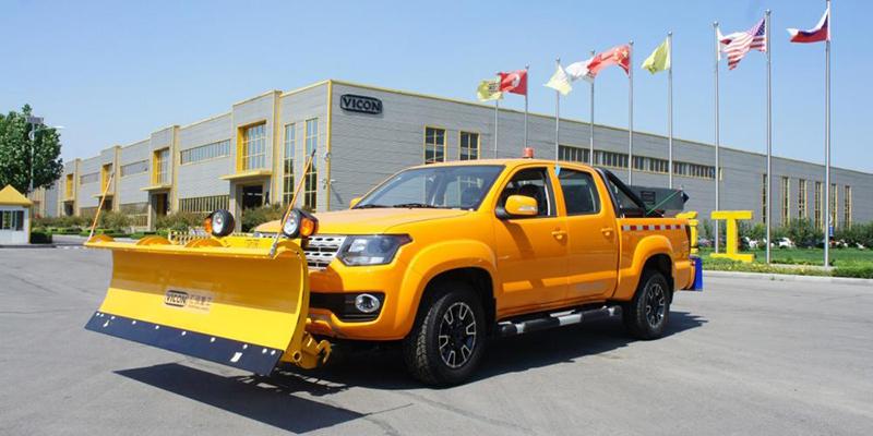 Shandong Huiqiang Snow Plow Pickup Truck