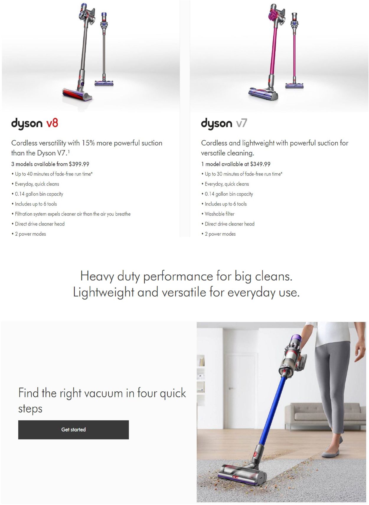 Catalogue Dyson Black Friday 2020 from 11/20/2020