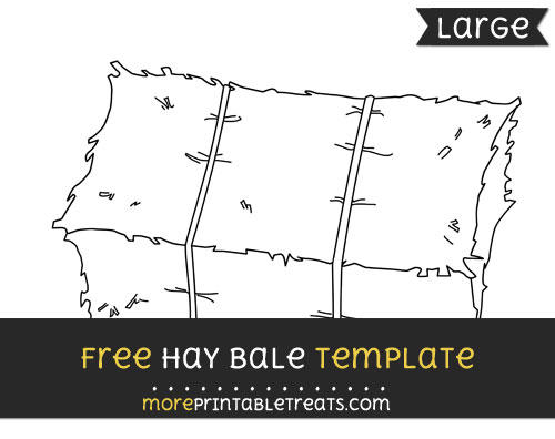 Free Hay Bale Template - Large