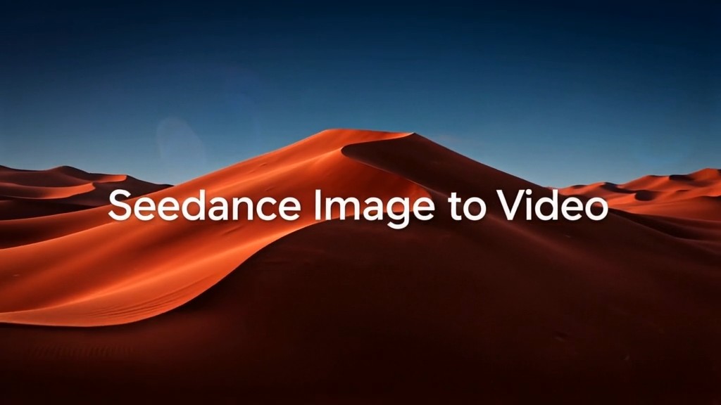 Seedance de imagen a vídeo