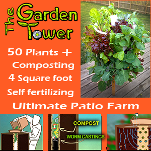 Terracotta Composting 50-Plant Garden Tower by Garden Tower Project