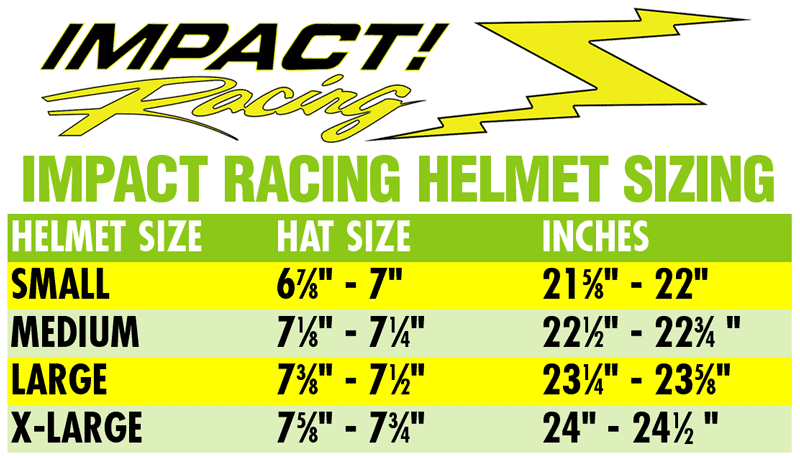 509 Helmet Sizing Chart