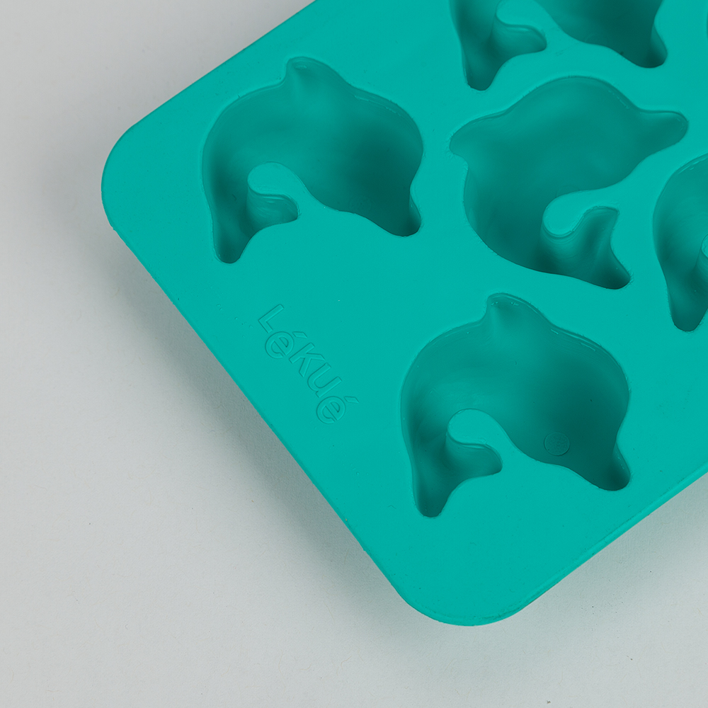 Lekue - Dolphin Ice Cube Tray Turquoise | Peter's of Kensington