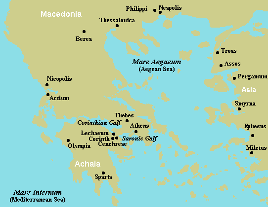 Ancient Corinth Greece Map - Eudora Rosabelle