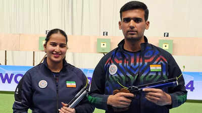 ISSF World Cup: Rhythm, Ujjwal win mixed team pistol gold