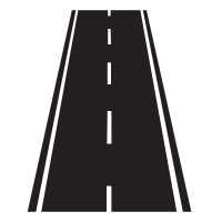 Straight road