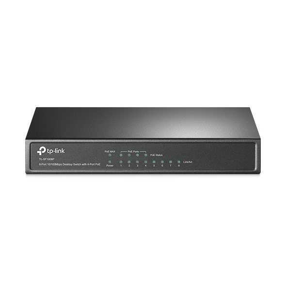 8-Port 10/100Mbps Desktop Switch with 4-Port PoE 1