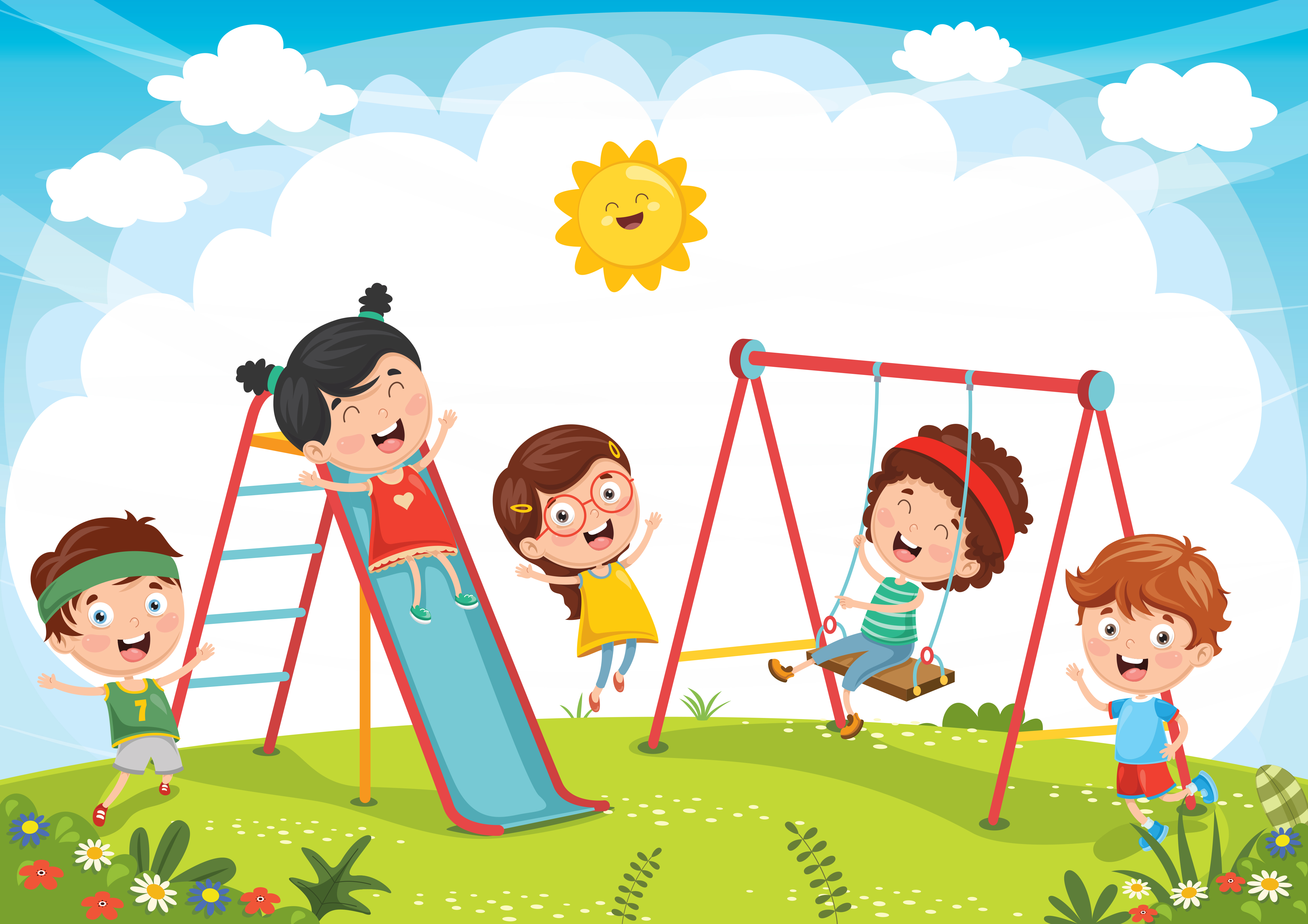 Kids Playground Cartoon