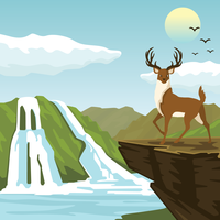 National Park Illustration vector