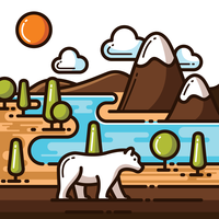 National Park Illustration vector