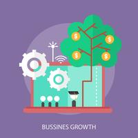 Bussines Growth Conceptual illustration Design vector