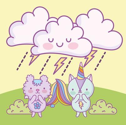 kawaii storm cloud 3676654 Vector Art at Vecteezy