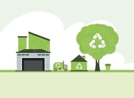 recycle and go green vector