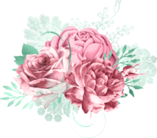 Watercolor Floral Bouquet png