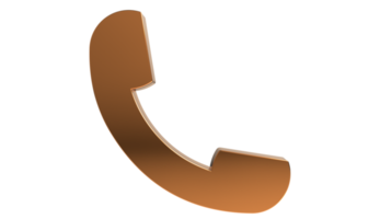 Phone call auricular PNG icon on transparent background