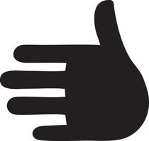 Hand icon symbol vector image. Illustration of the isolated finger hand touch human design. EPS 10