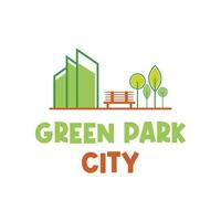 green park city logo design concept idea and creative vector