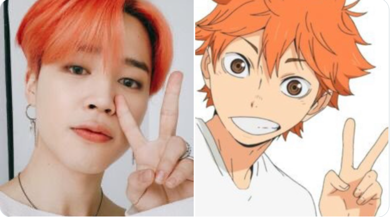 6 Times BTS V looked like a RealLife version of Anime Characters  allkpop