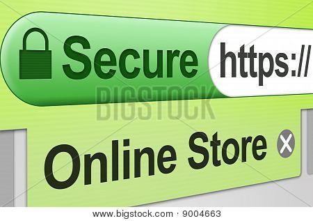 Secure Online Store - Green