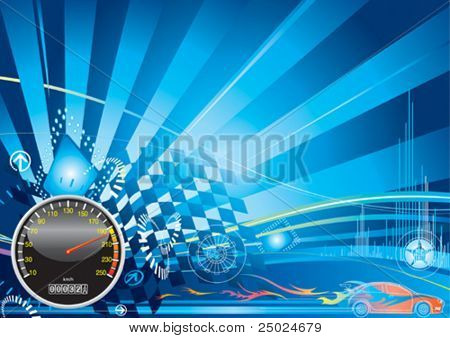 Car racing concept design, vector illustration with layer