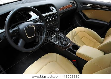 Luxury car interior