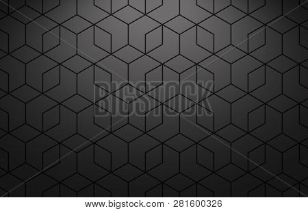 The Geometric Pattern With Lines. Seamless Vector Background. Black Texture. Graphic Modern Pattern.