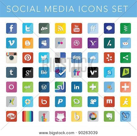 Social Media Icons Set