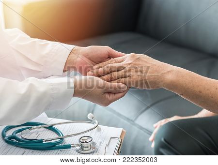 Geriatric Doctor (geriatrician) Consulting And Diagnostic Examining Elderly Senior Adult Patient (ol