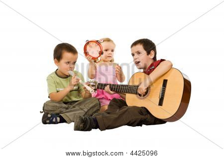 Children Playing With Instruments