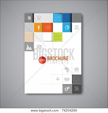 Modern Vector abstract brochure / book / flyer design template 