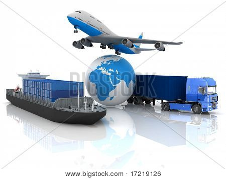 types of transport of transporting are loads.